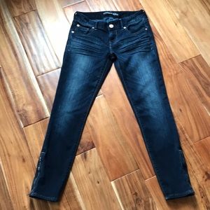 Express Ankle Legging Stella Dark Blue Sz 0 Reg